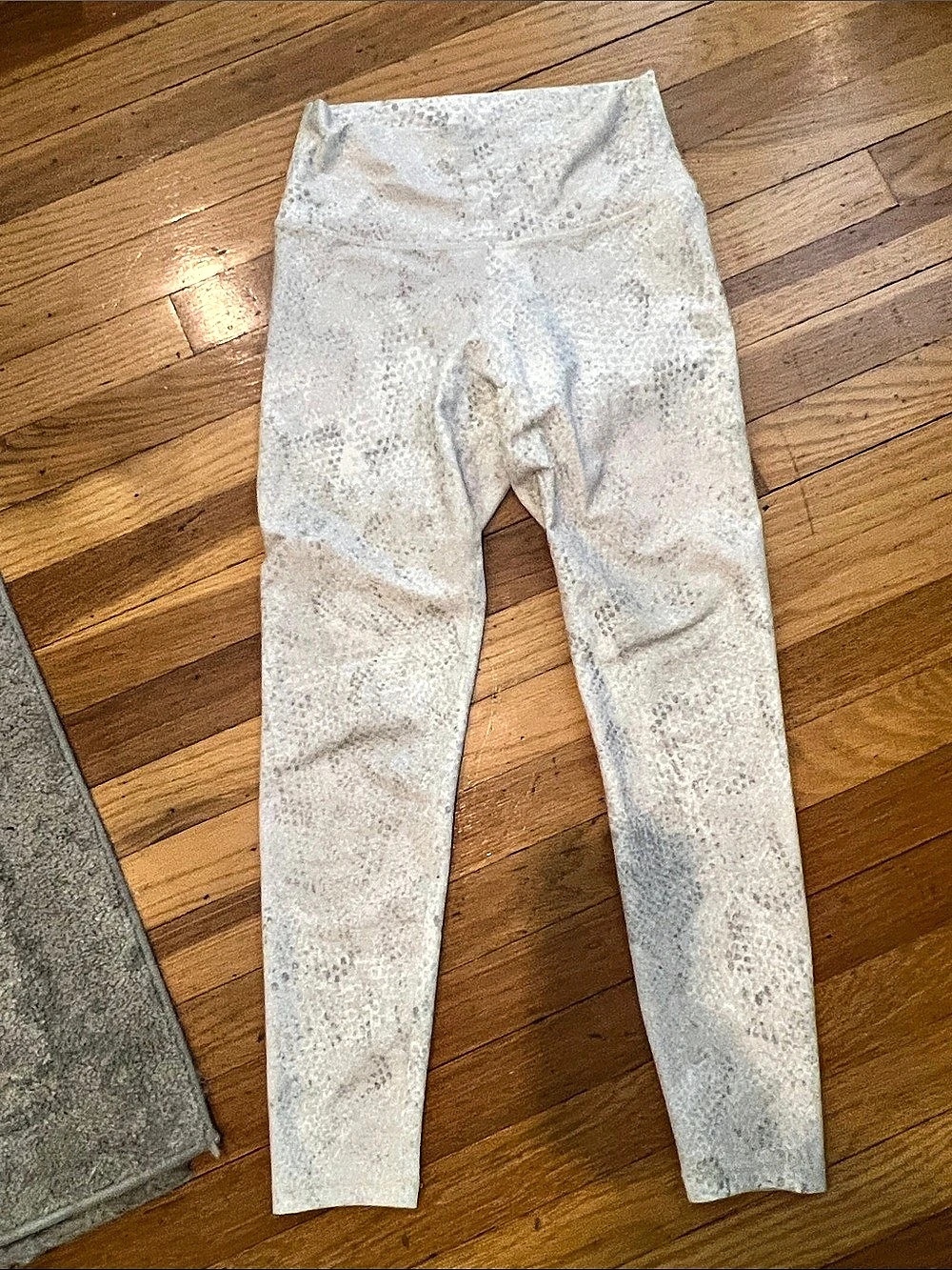 Seamless Leggings - White & Gray